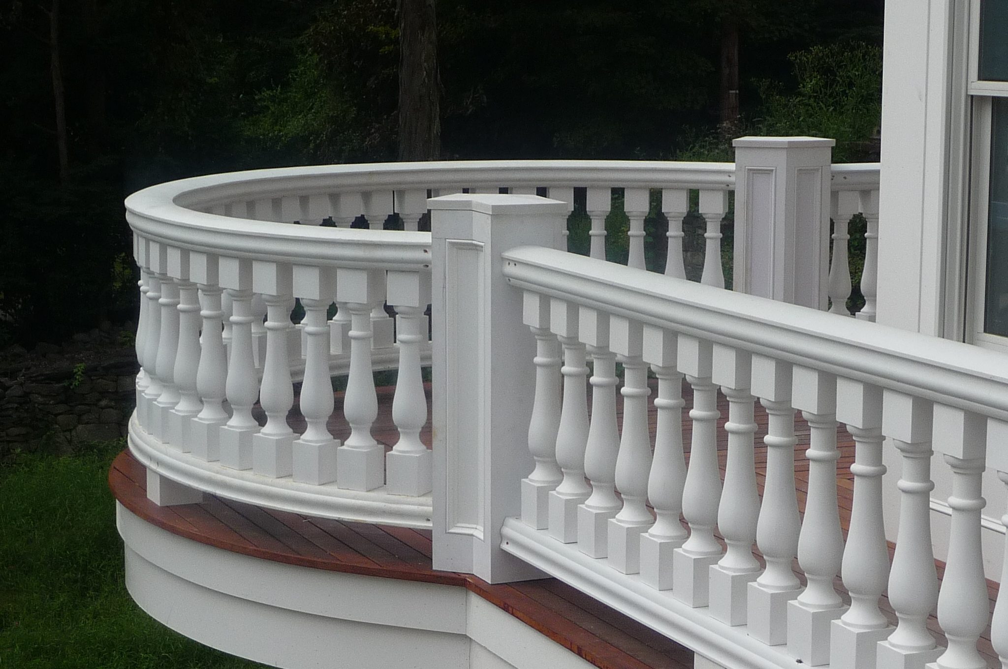 white balustrade system